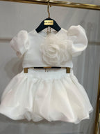 Robe Princesse Rose Fleurie Élégante