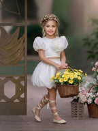 Robe Princesse Rose Fleurie Élégante