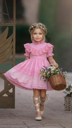Robe Vintage à Volants – Style Bohème Élégant