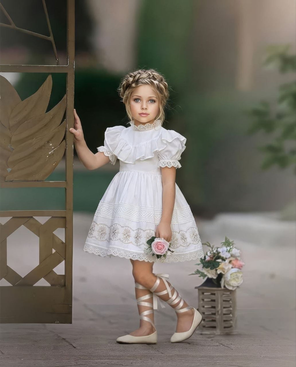 Robe Vintage à Volants – Style Bohème Élégant