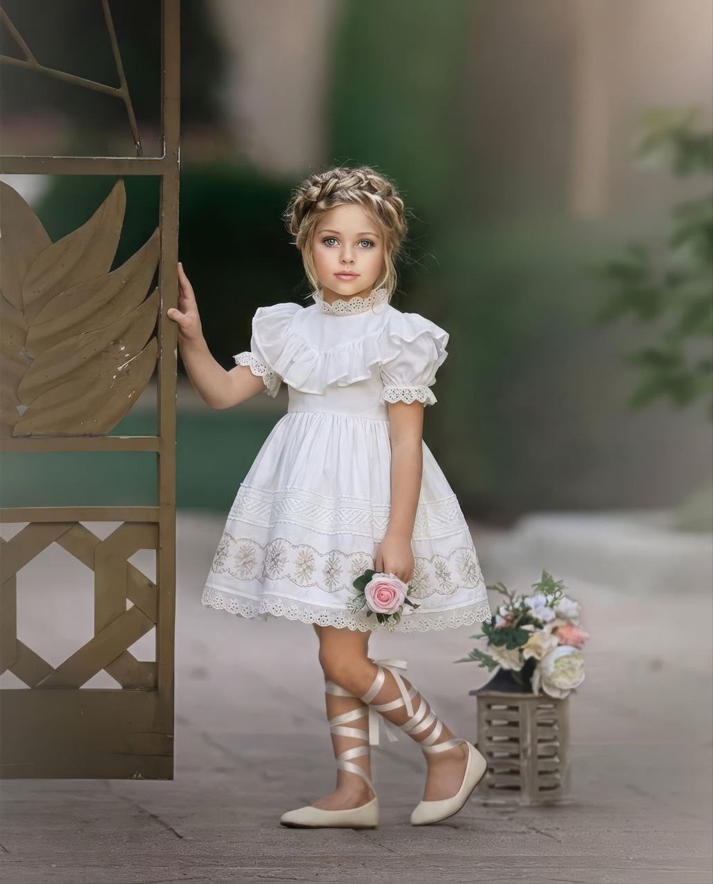 Robe Vintage à Volants – Style Bohème Élégant