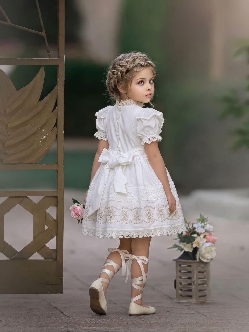 Robe Vintage à Volants – Style Bohème Élégant