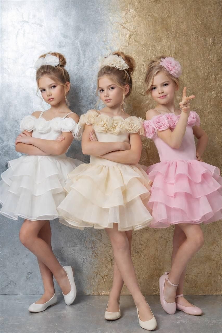 Robe Princesse à Fleurs – Élégance Romantique