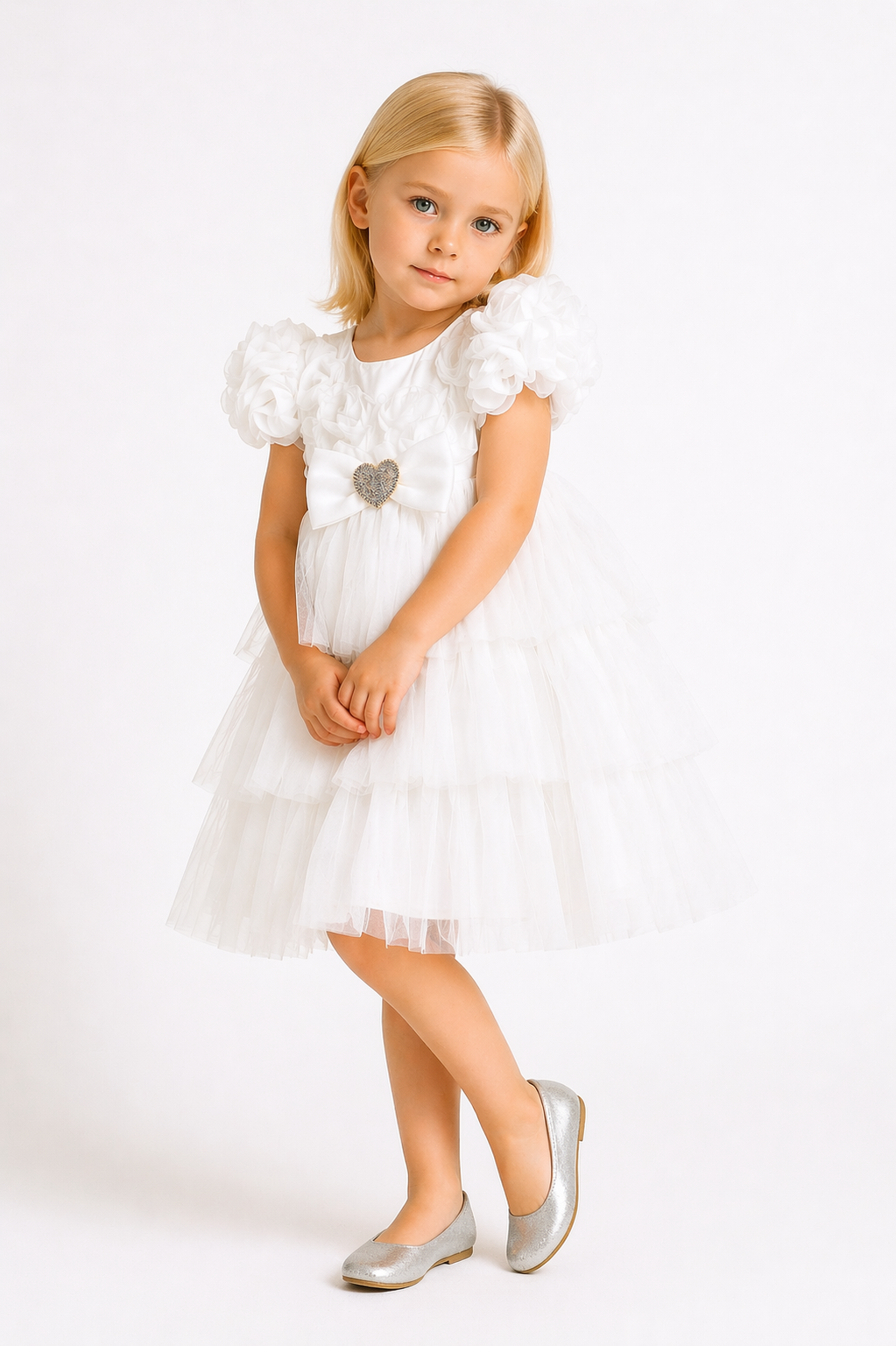 Robe Princesse en Tulle – Élégance Délicate