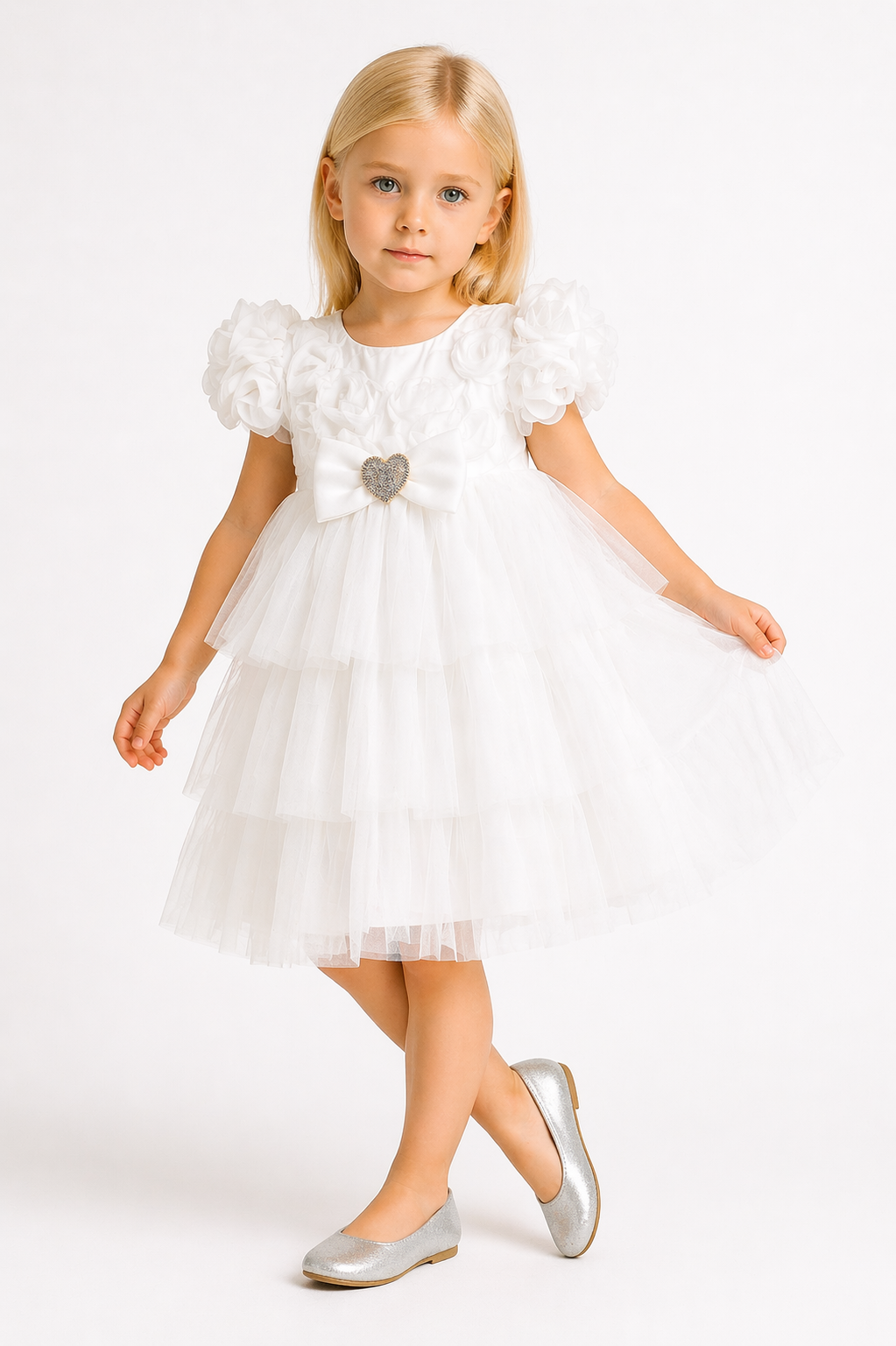 Robe Princesse en Tulle – Élégance Délicate
