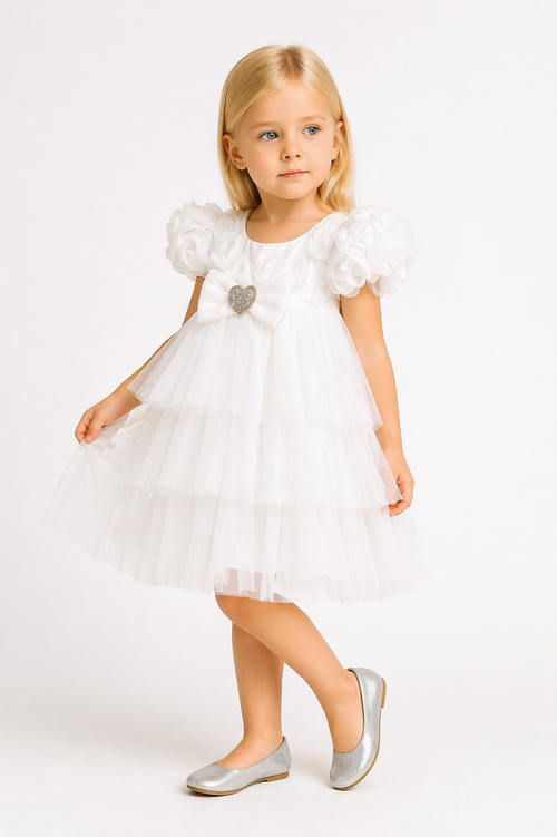 Robe Princesse en Tulle – Élégance Délicate